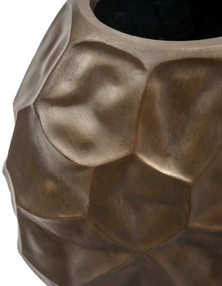 Кашпо TREEZ Effectory - Metal - Плоская сфера Design Crumple