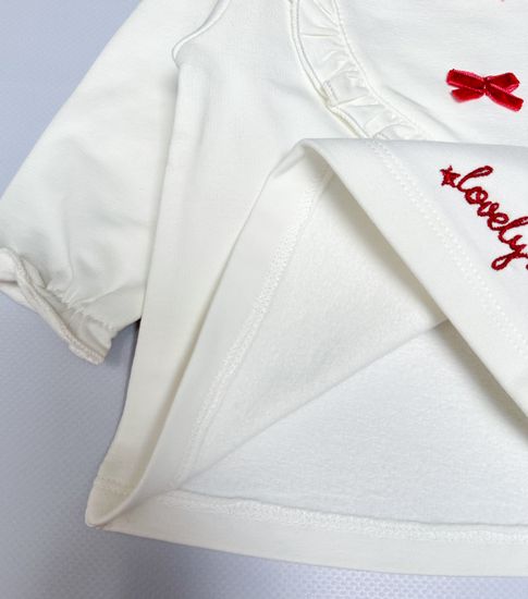 Комплект для девочки, Молочный/серый