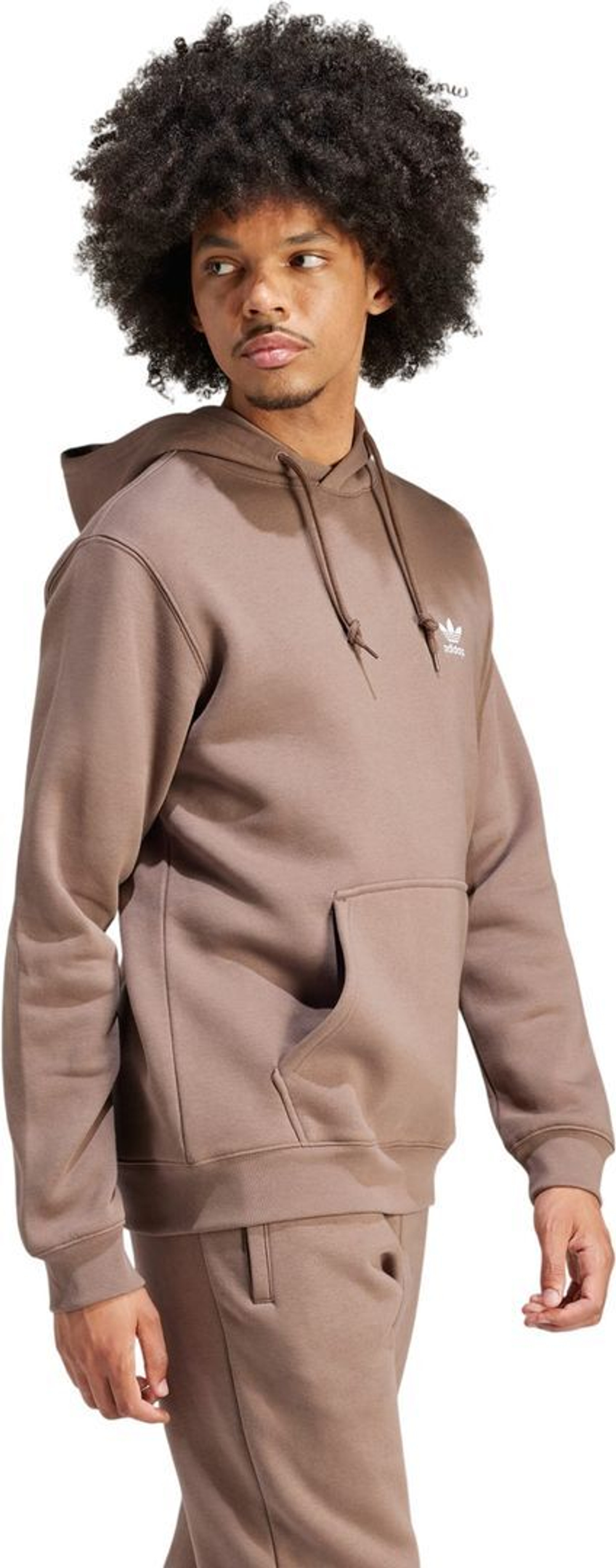 Толстовка Adidas Trefoil Essentials Hoodie бежевый