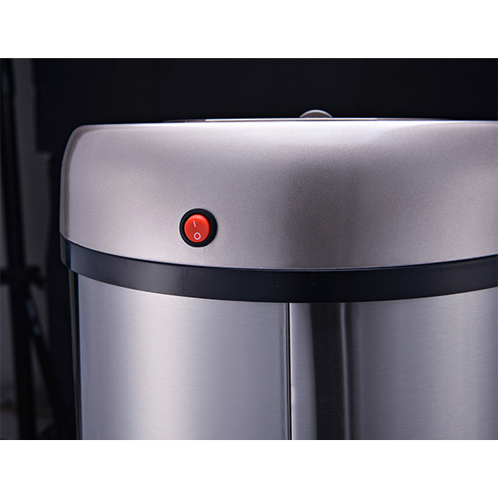 Ведро для мусора сенсорное, круглое, нерж, внутр ведро, Foodatlas JAH-9111, 8 л