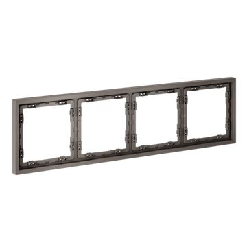 Рамка пластиковая VOLTUM S70 на 4 пост, (капучино)