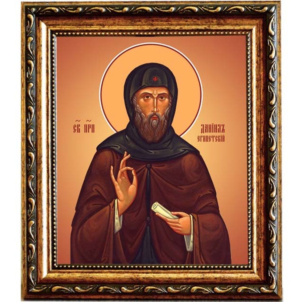 Даниил Египетский преподобный. Икона на холсте.