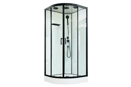Душевая кабина Royal Bath FATO RB 90HK-T-BL 90 стекло прозрачное/профиль черный