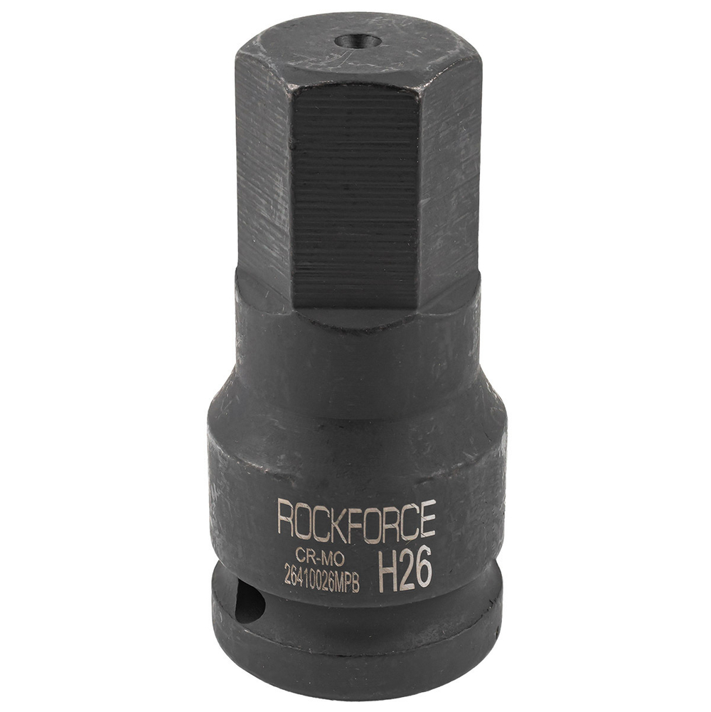 Головка-бита ударная 6-гранная 26мм,3/4'' RockForce RF-26410026MPB