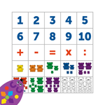 Тематическое поле "Семейка медведей. Счет" RM1004