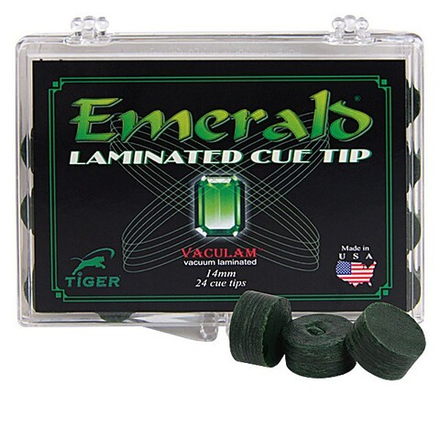 Наклейка для кия "Tiger Emerald" ø13мм Medium/Hard 1шт