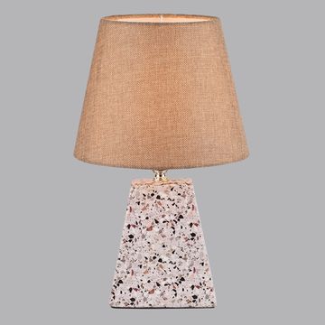 Настольная лампа 1*Е27 8142/1T бежевый/коричневый Terazio Lumion