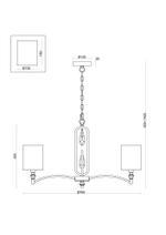 Подвесной светильник Freya FR1007PL-07BS