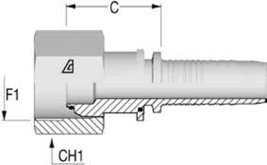Фитинг DN 16 BSP (Г) 1/2 ALFAGOMMA