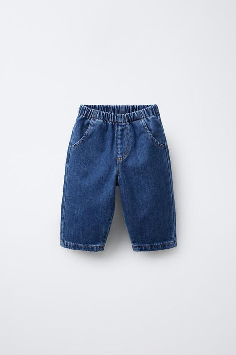 ZARA ДЖИНСЫ С МЯГКОЙ ВНУТРЕННЕЙ СТОРОНОЙ, ВЫЦВЕТШИЙ СИНИЙ