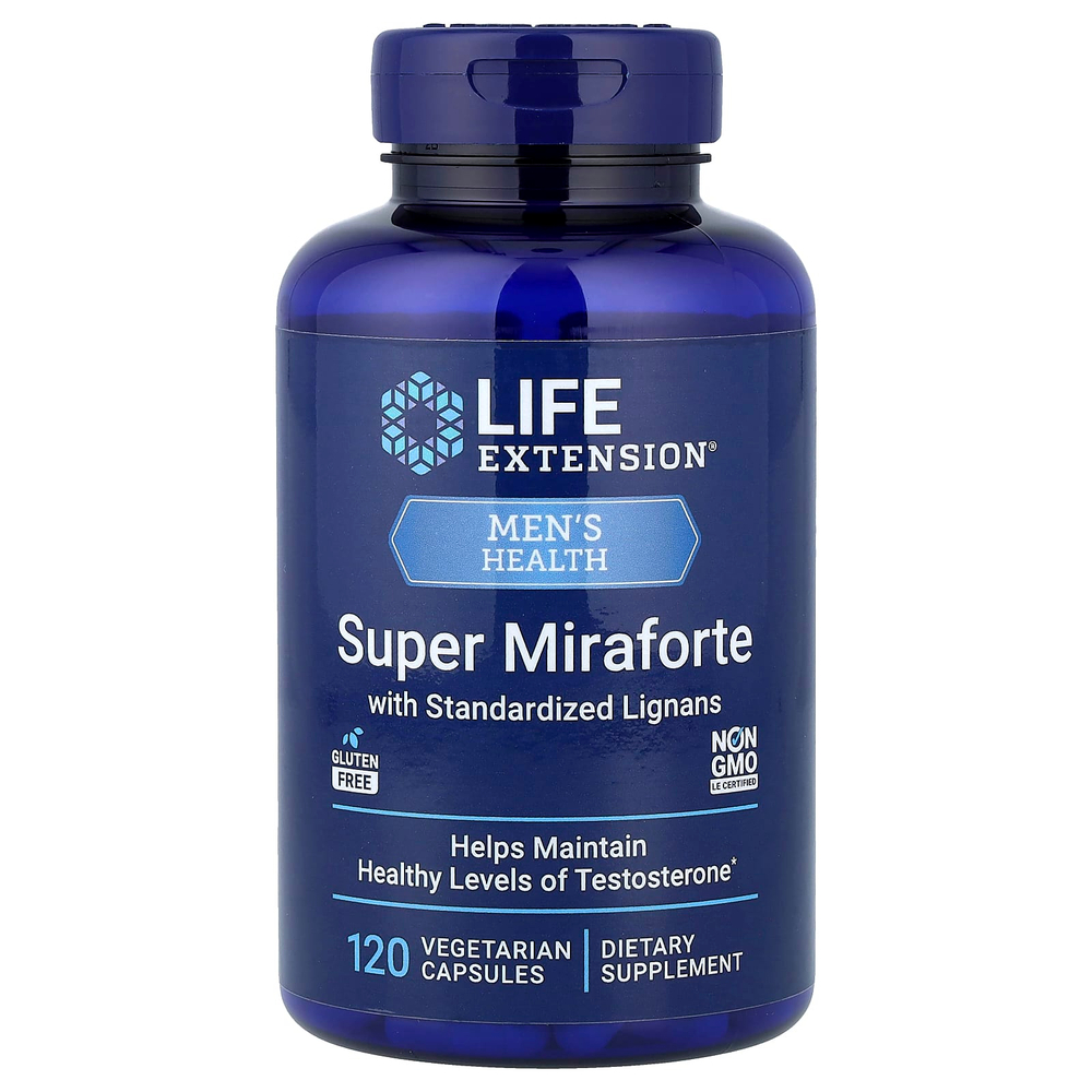Life Extension, Super Miraforte со стандартизированными лигнанами, 120 вегетарианских капсул