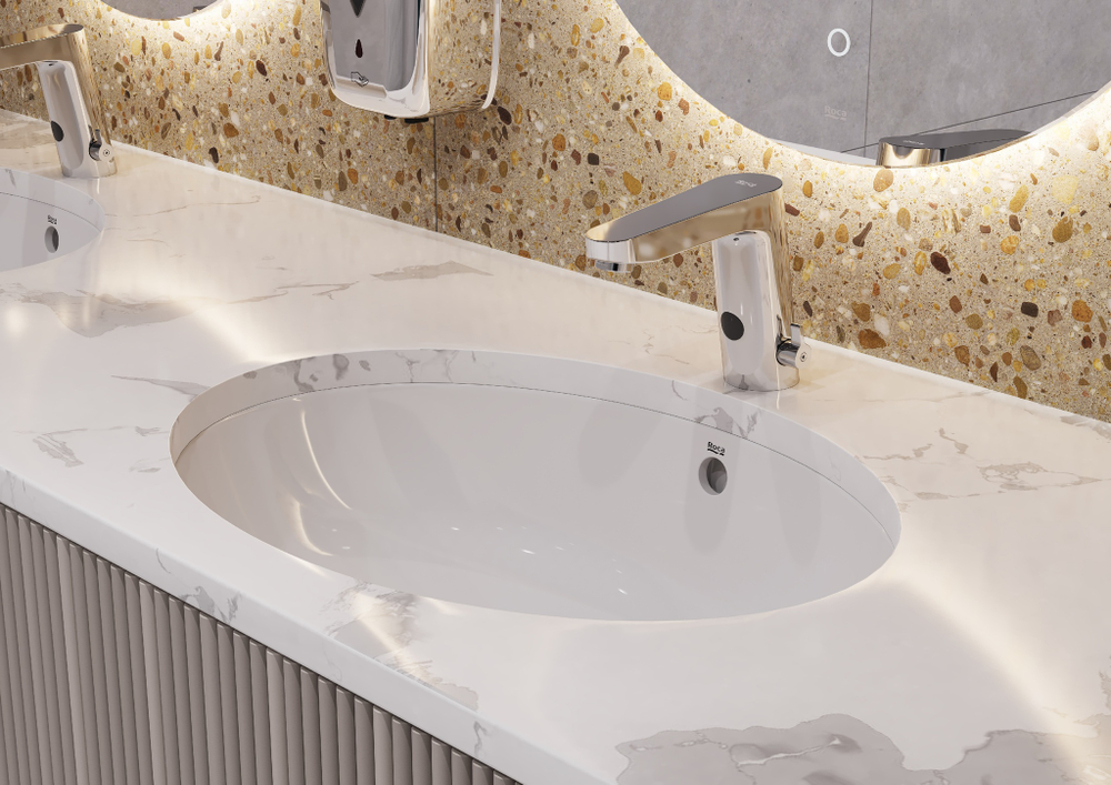 Смеситель Roca L30-E для раковины, электронный, 220В/6В, хром A5A5809C00