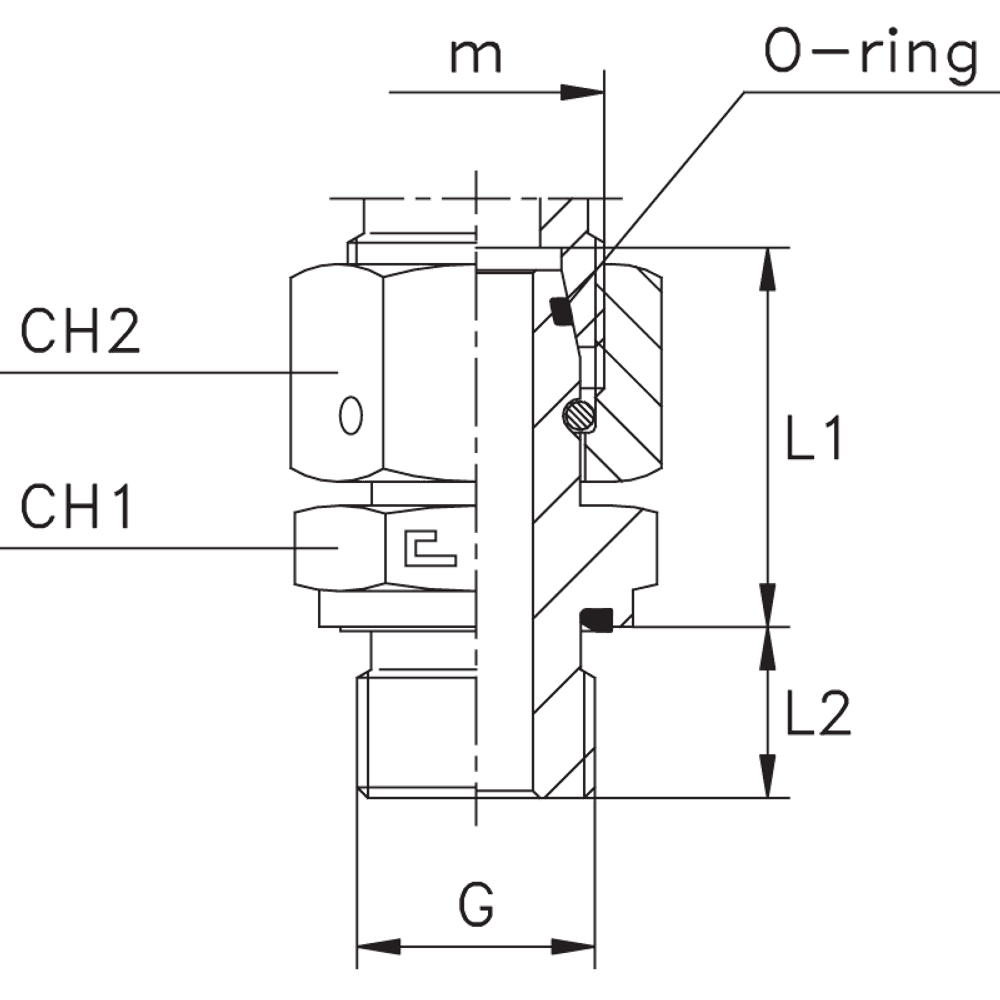 Штуцер FNE DS14 BSP 3/8