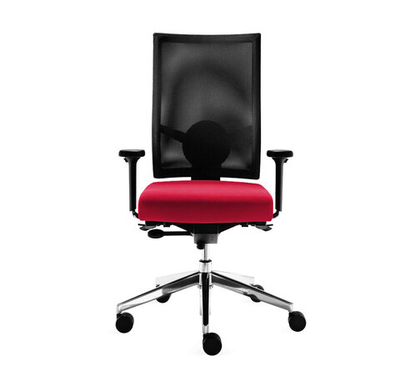 TAKEOVER Кресло выс.спин.сетка КРАСНЫЙ/ЧЕРНЫЙ