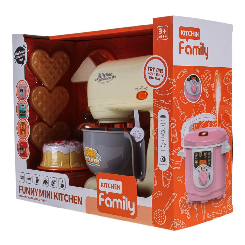 Быт.техника Блендер с аксессуарами 15см, коробка 8023-10