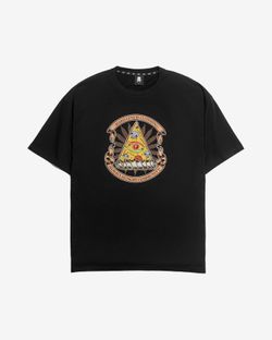 Футболка оверсайз Pizza eye черная