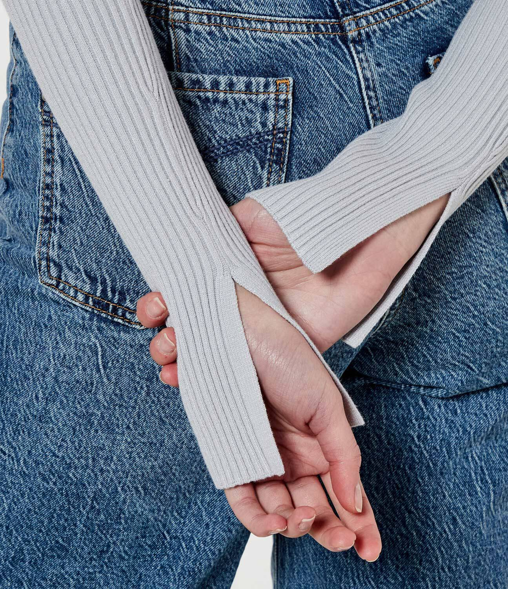 Блузка 2в1 Patrizia Pepe - серый(8K0296 K244)