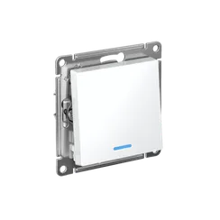 Выключатель 1-кл. СП AtlasDesign 10А IP20 (сх. 1а) 10AX с подсветкой механизм бел. SE ATN000113