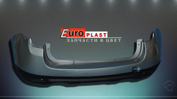Задний бампер в цвет для Renault Duster 2011-2015 серый