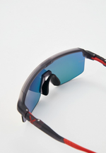 Спортивные очки с диоптриями HILX Inferno Shiny Crystal Dark Grey / Red Lens