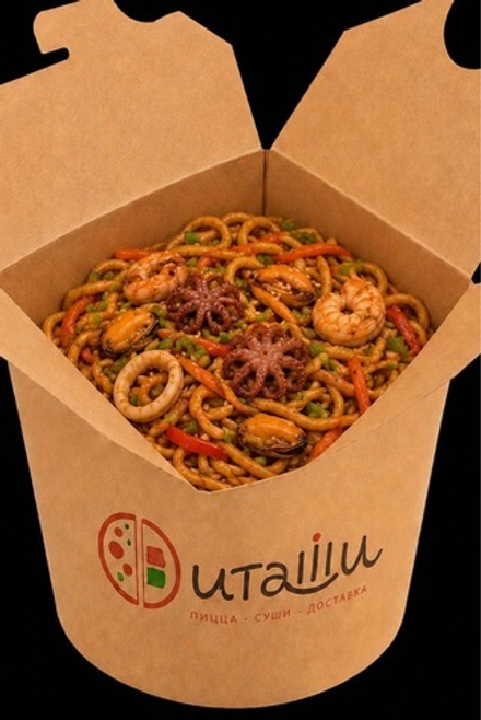 Wok с морепродуктами