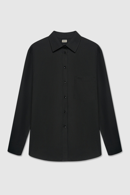Черная рубашка с логотипом