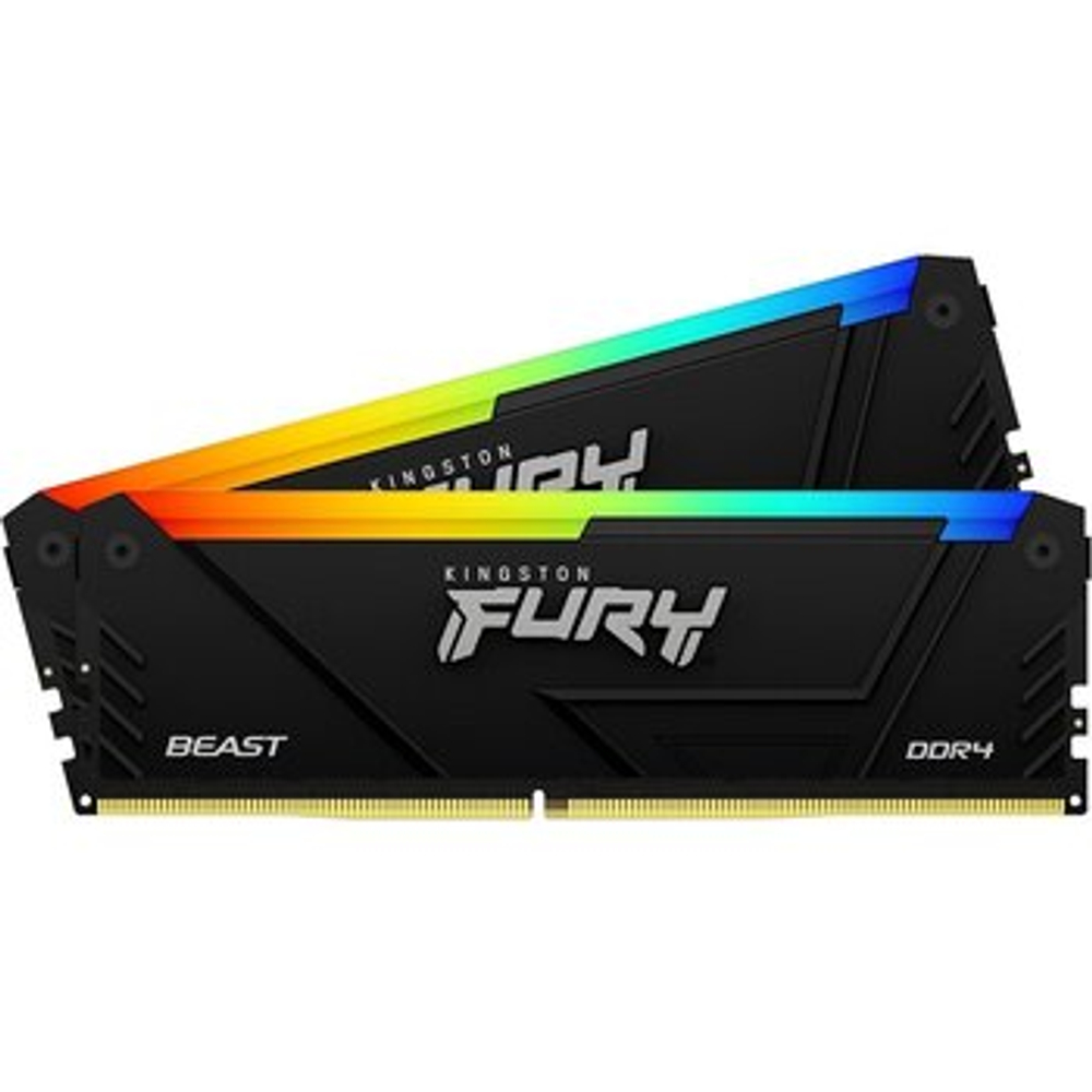 Оперативная память KINGSTON FURY Beast DDR4 64GB 3200MHz CL16 UDIMM KF432C16BB2AK2/64