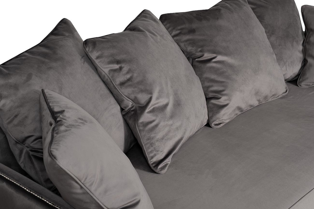 Диван трехместный Garda Decor Н-Йорк серый MORES2K-СЕРЫЙ-Н-Йорк112