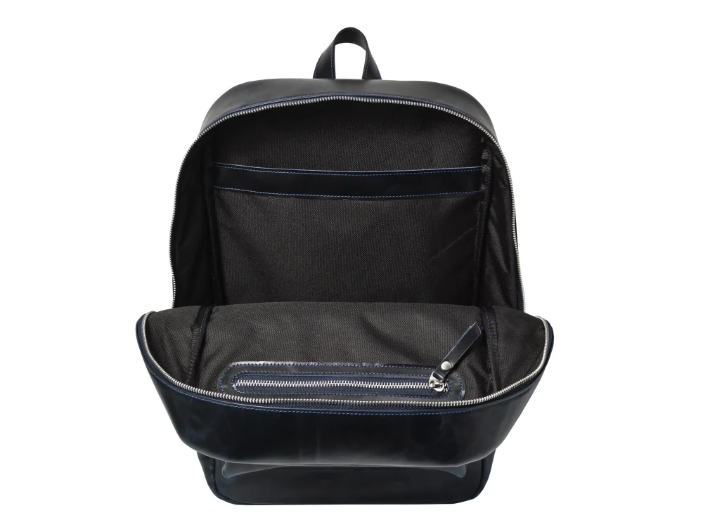 Рюкзак из натуральной кожи "Norvin Dark Blue"