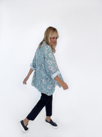 Рубашка цветок зеленая 4