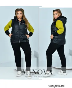 Костюм 17-198-лайм-черный Minova