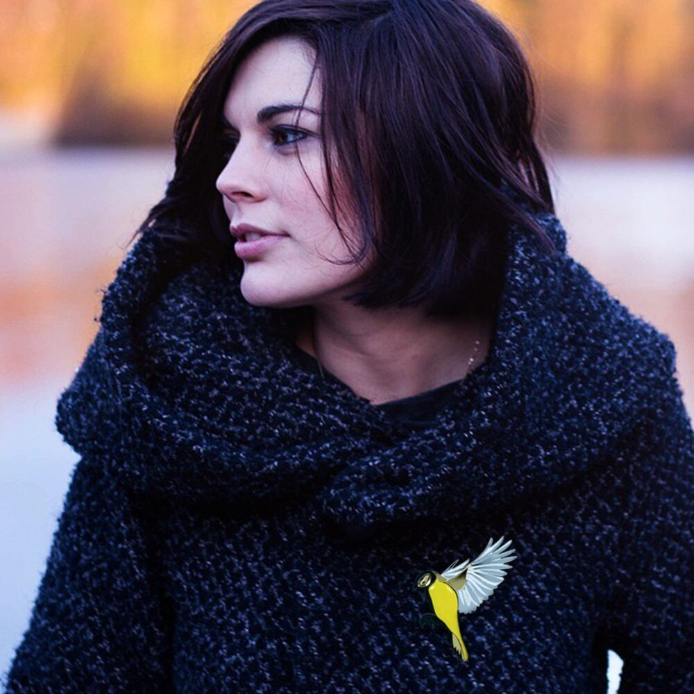 Предвестник весны / Harbinger of spring, brooch, Yellow