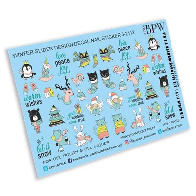 Слайдер BPW -дизайн Зимние звери