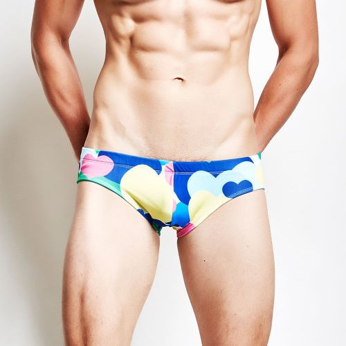 Мужские плавки синие с принтом eussieinq