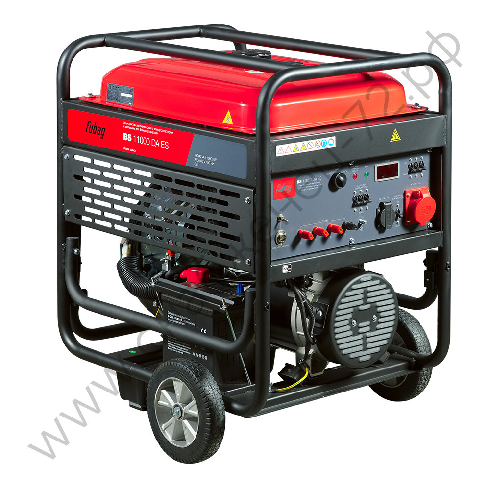 FUBAG Бензиновый генератор (трехфазный) с электростартером и коннектором автоматики BS 11000 DA ES