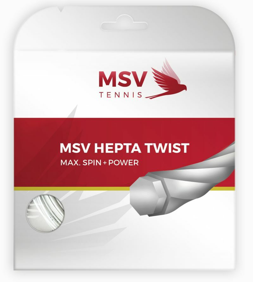 Теннисные струны MSV Hepta Twist (12 m) - white