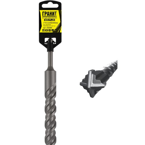 Бур ГРАНИТ SDS+ Quadro-X 30,0*450