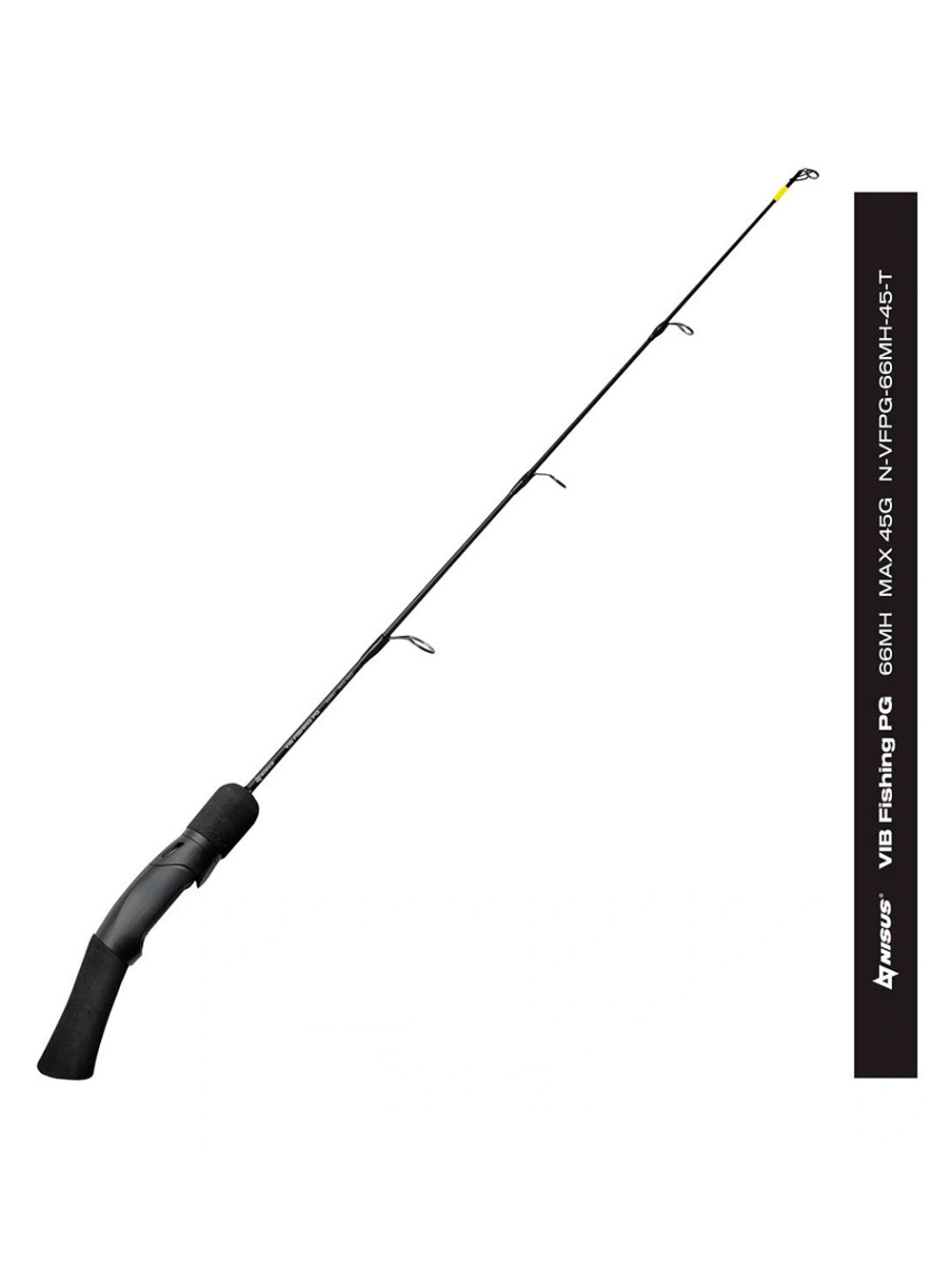 Удилище зимнее Nisus VIB Fishing PG 66ML, max 25g черная, тубус (N-VFPG-66ML-25-T)