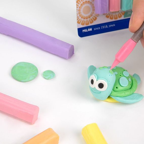 Plastilin \ Пластилин \Blıster 6 col.modellıng clay pastel,70gr