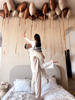 Набор сердец латте и шоколад