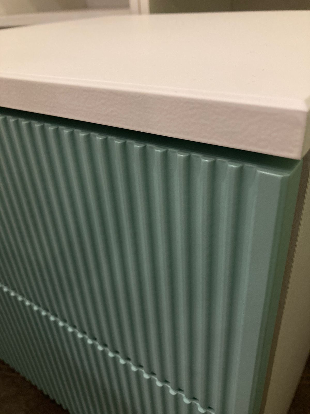 Тумба ТД 400.1 Лавис Белый софт/зеленый софт