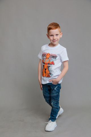 036_БК24 Футболка кор.рукав д/м, белый