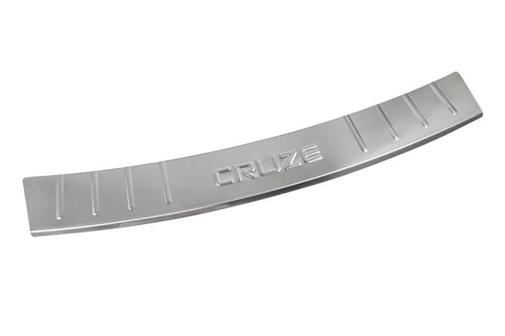 Накладка бампера декоративная Chevrolet Cruze HB 2011-2013 (нерж. сталь) Dollex