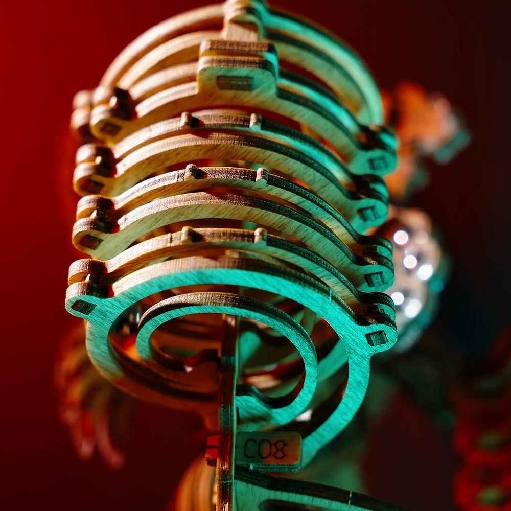 Деревянный конструктор марбл-трасса Дракон (IDventure)