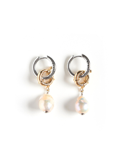Серьги "Brutal Pearl" Bicolor