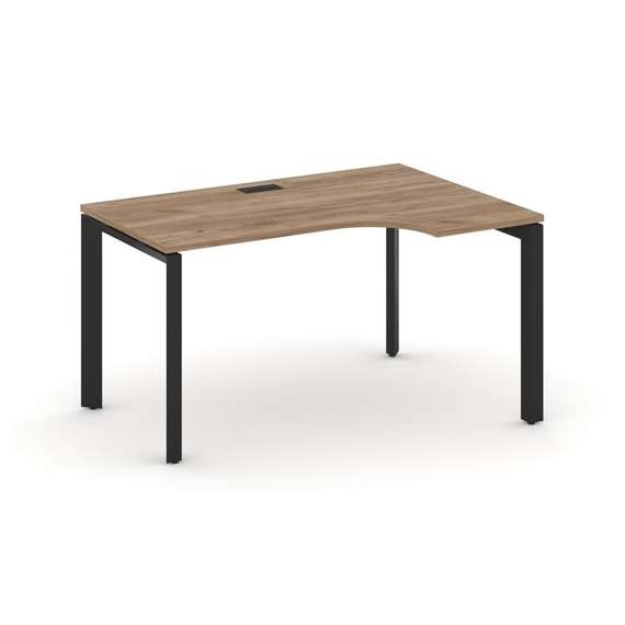 Style Project Стол рабочий эргономичный SN-59P.SPA-011(R) Дуб Табак/Металл Черный/Черный Заглушка 13