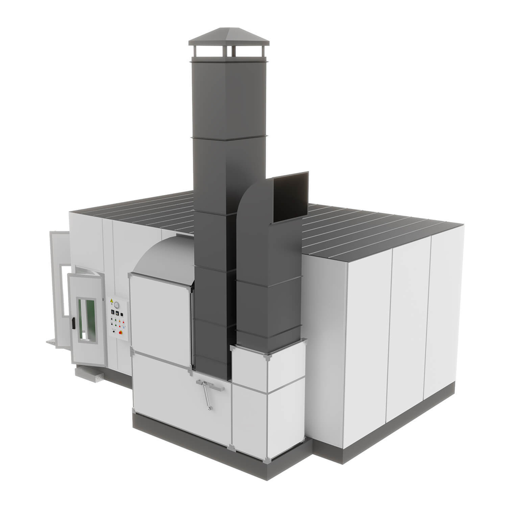 WDK-210ER Окрасочно-сушильная камера на эл. ТЭНах, 60 кВт