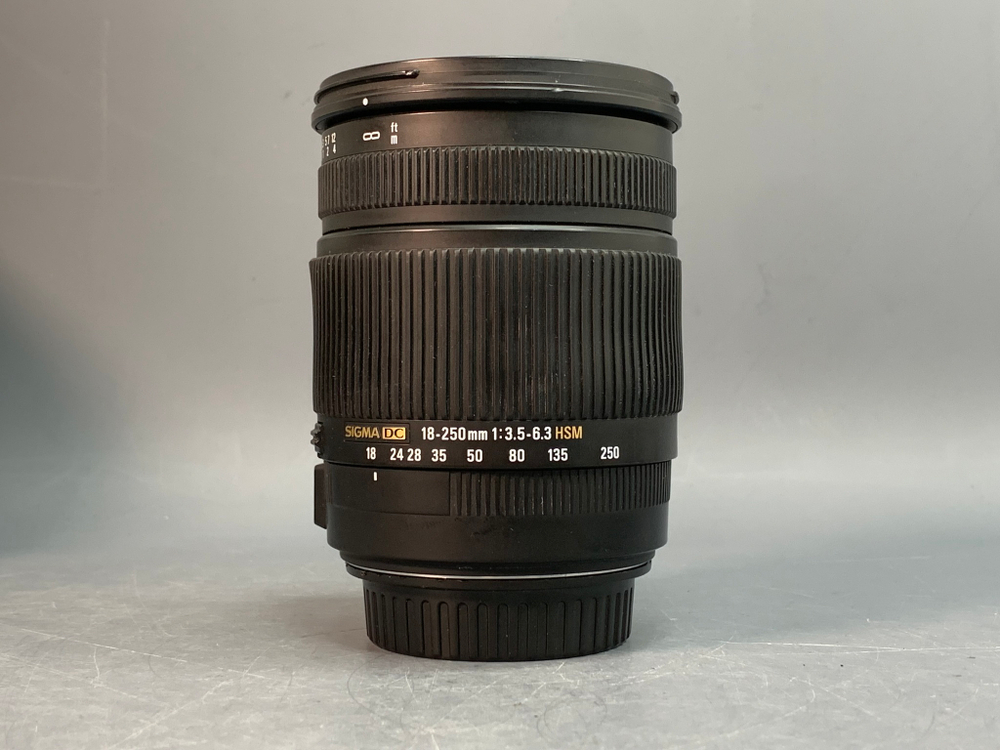 Sigma AF 18-250mm 3.5-6.3 DC OS HSM Canon EF-S царапина на линзе