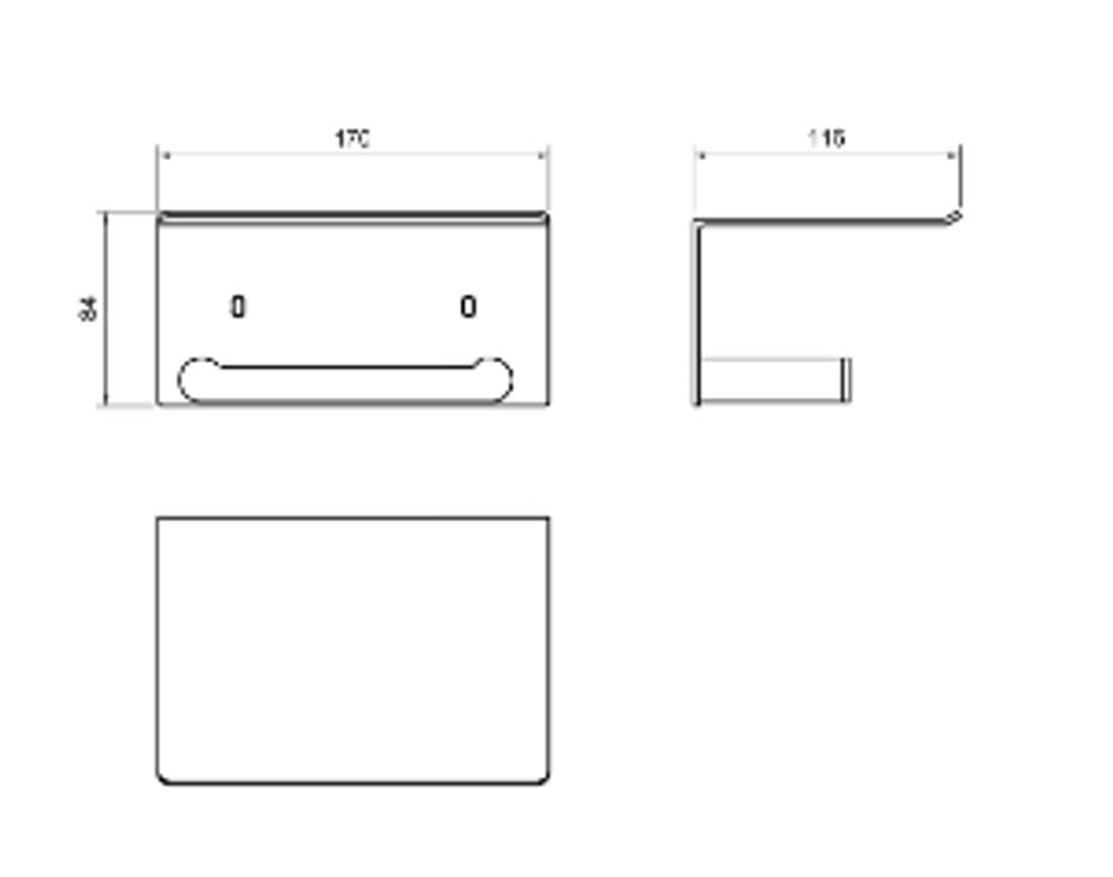 Держатель для туалетной бумаги с полочкой нерж. сталь VERONA 16876.CU медь