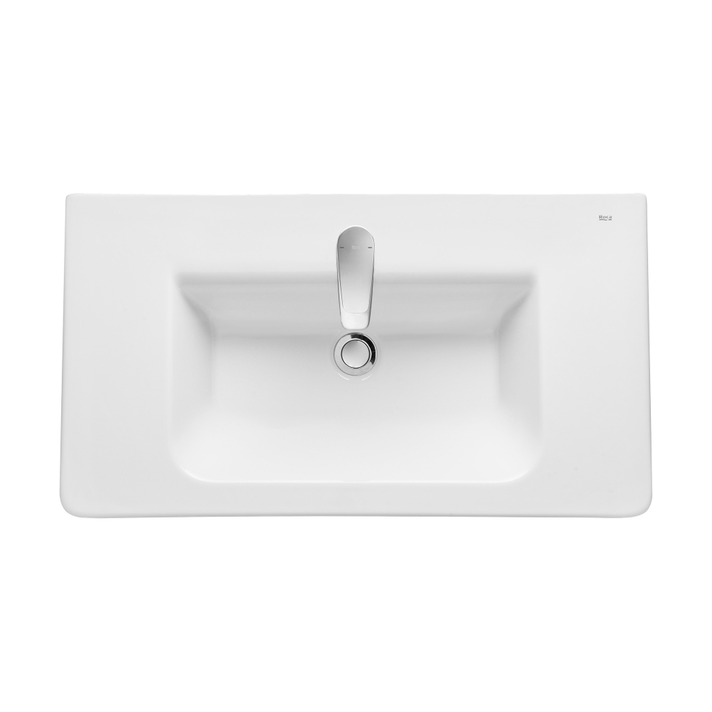 Тумба The Gap Original 800 2 ящика белый глянец/Раковина The Gap Original 80, ZRU9307647